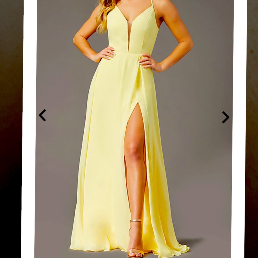 Long yellow dress